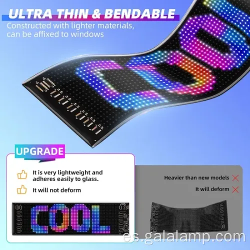 Exhibiciones LED flexibles para festivales, tiendas y fiestas